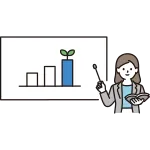 Person Who Explains Investment SVG Icon